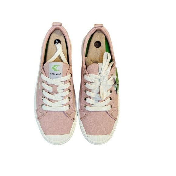 Cariuma Women's 8, Men's 6.5 OCA Low Rose Canvas Sneaker Memory Foam Insole - Picture 3 of 8